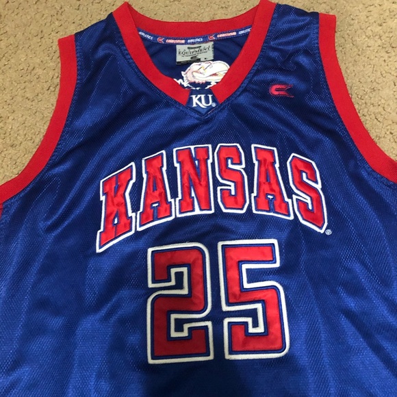 NCAA Kansas Jayhawks #25 Color Blue Size Large - Picture 3 of 7